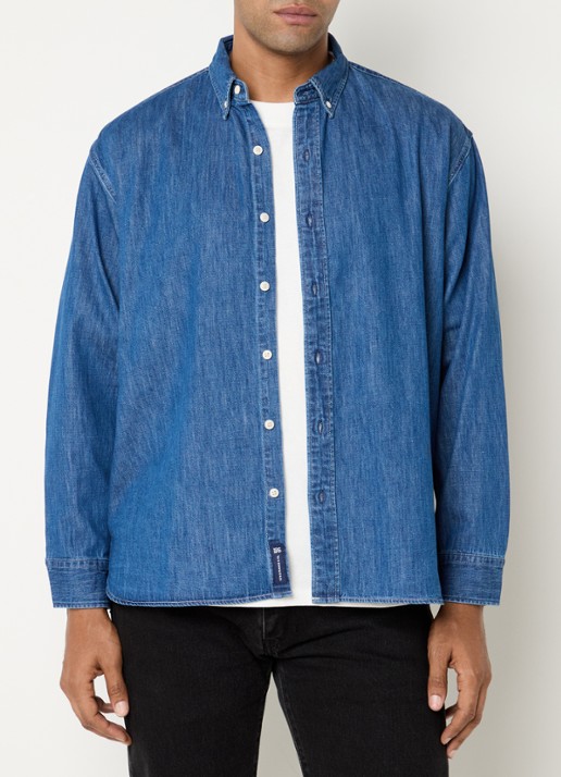 Levi's Regular fit overhemd van chambray met borstzak