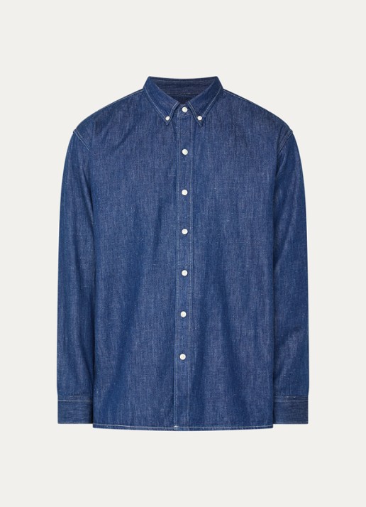 Levi's Regular fit overhemd van chambray - voorkant 3 indigo