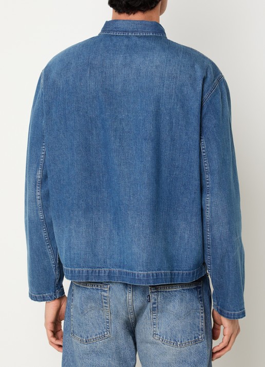 Levi's Regular fit overhemd van denim met borstzak - achterkant indigo