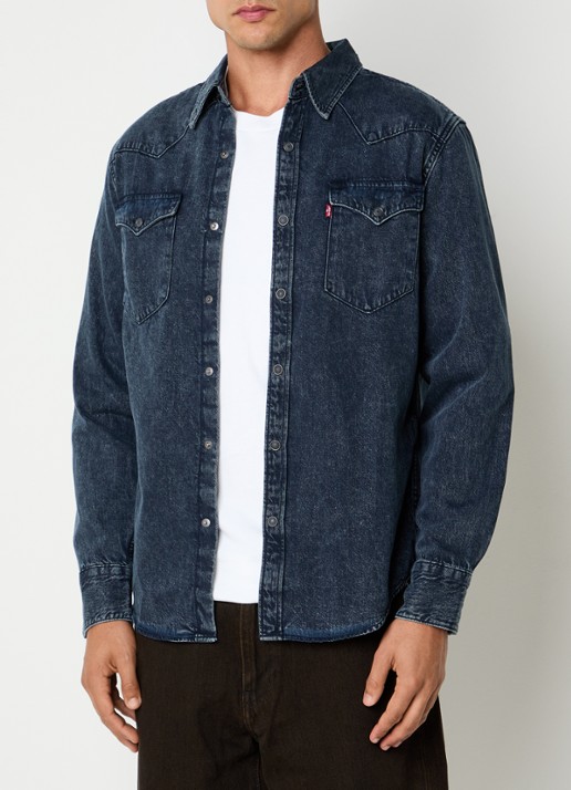 Levi's Regular fit overshirt van denim  - detail indigo