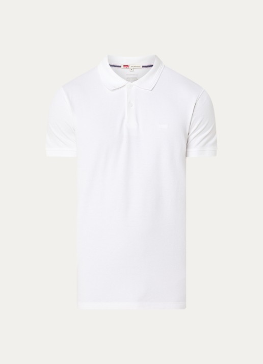 Levi's Regular fit polo met logo - voorkant wit