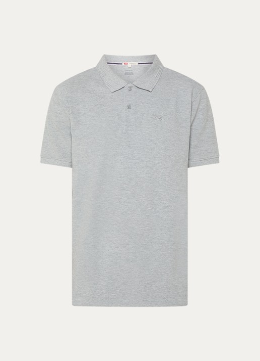 Levi's Regular fit polo met logo - voorkant 2 grijs