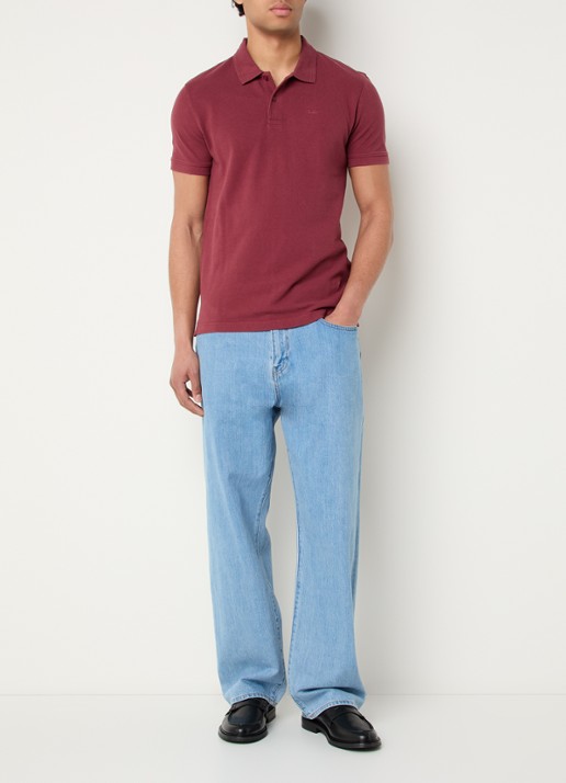 Levi's Regular fit polo met logo - voorkant 3 bordeauxrood