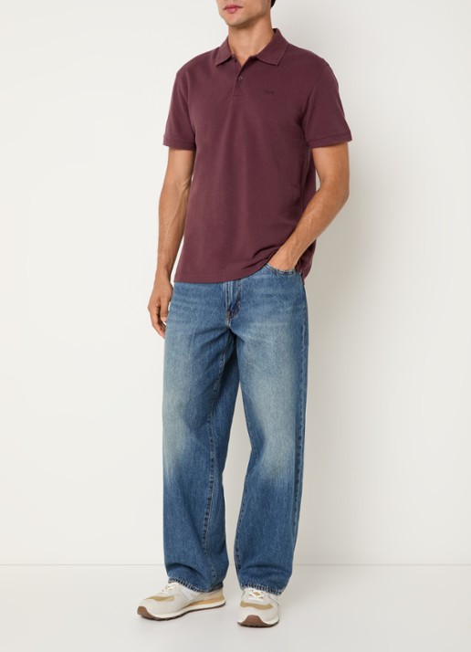 Levi's Regular fit polo met logo - voorkant 2 aubergine