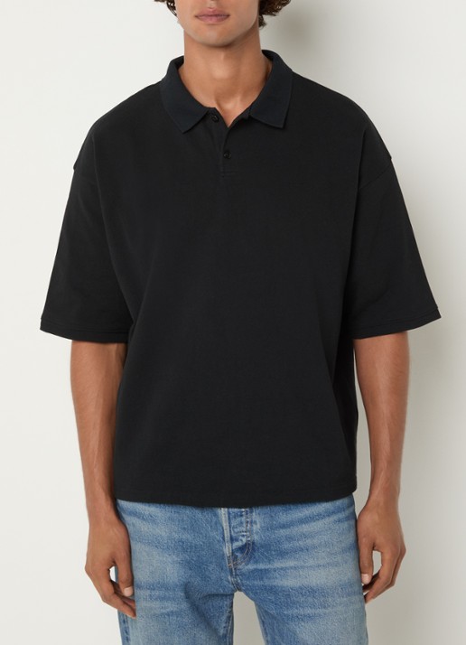 Levi's Regular fit polo met stretch - detail 2 zwart