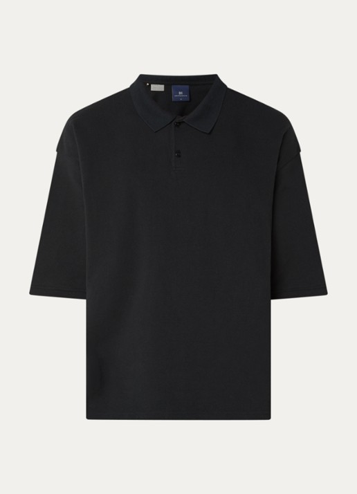 Levi's Regular fit polo met stretch - voorkant 3 zwart
