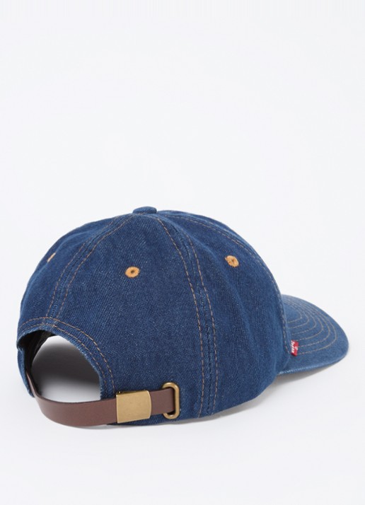Levi's Relaxed Dad pet van denim met logo - detail 2 indigo