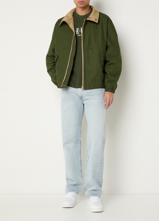 Levi's Reversible jack met steekzakken - voorkant 4 camel