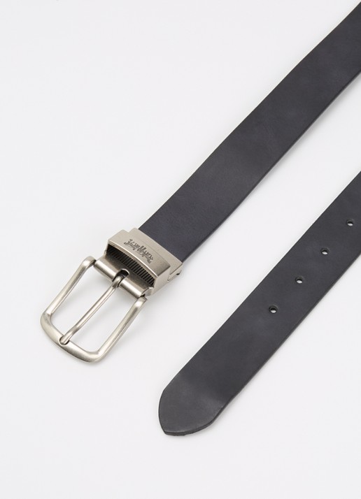 Levi's Reversible riem van leer - detail zwart