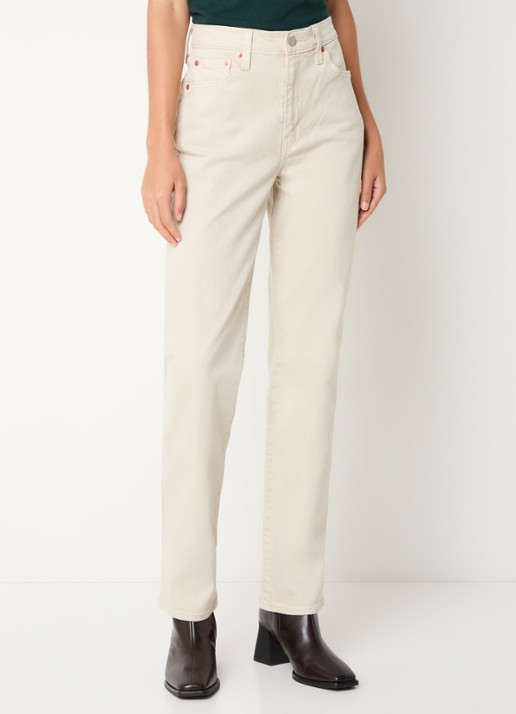 Levi's Ribcage high waist slim fit jeans met gekleurde wassing