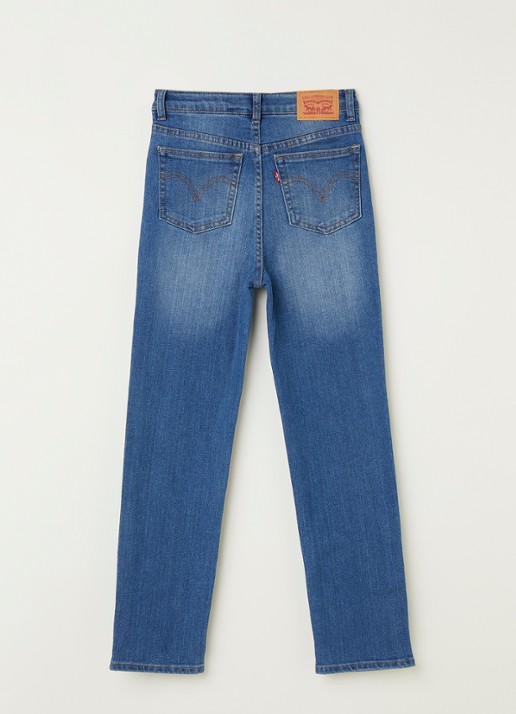 Levi's Ribcage straight leg jeans met stretch - voorkant 2 jeans