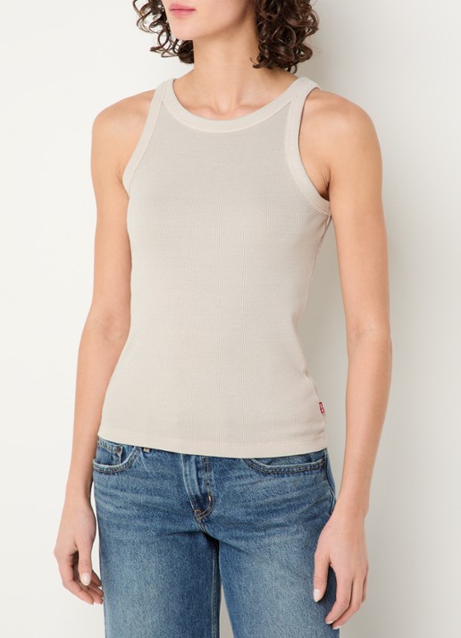 Levi's Ribgebreide tanktop met stretch
