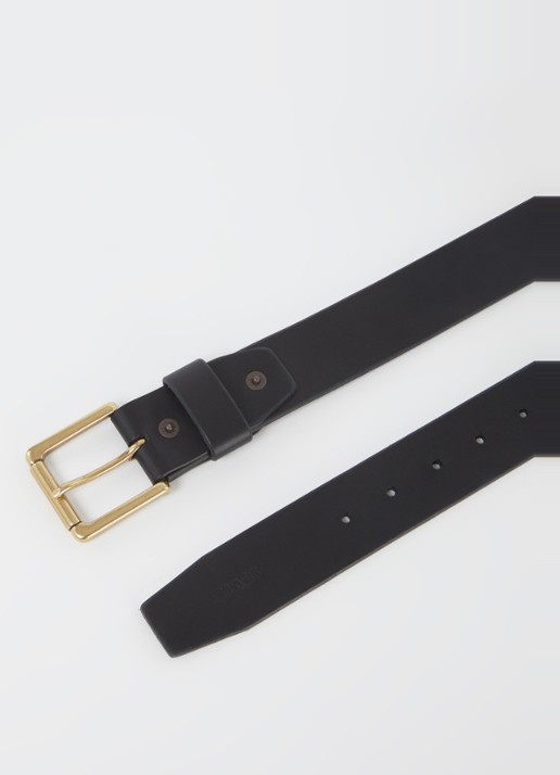 Levi's Riem van leer  - detail 2 zwart