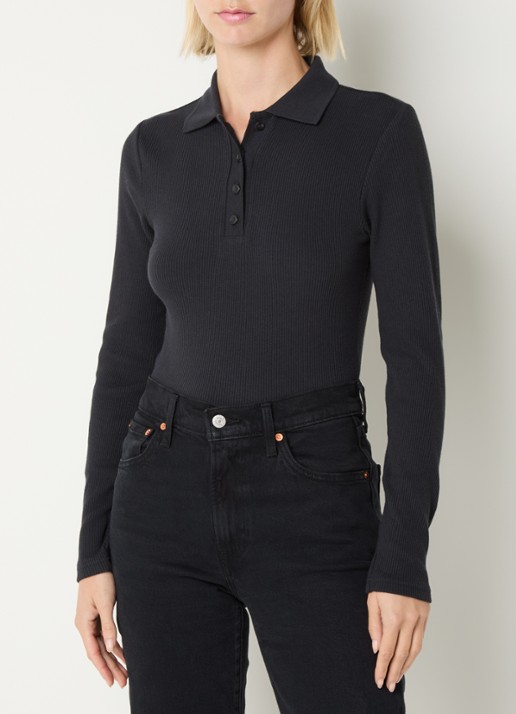 Levi's Rory polo met ribstructuur