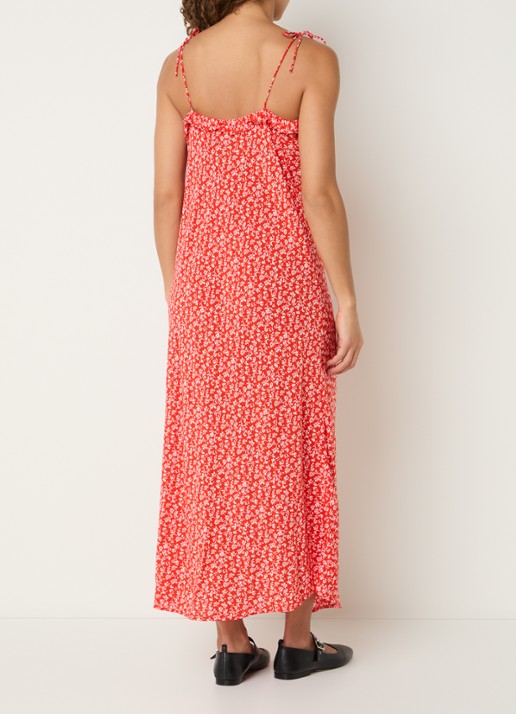 Levi's Sarita midi jurk met print - achterkant 4 rood