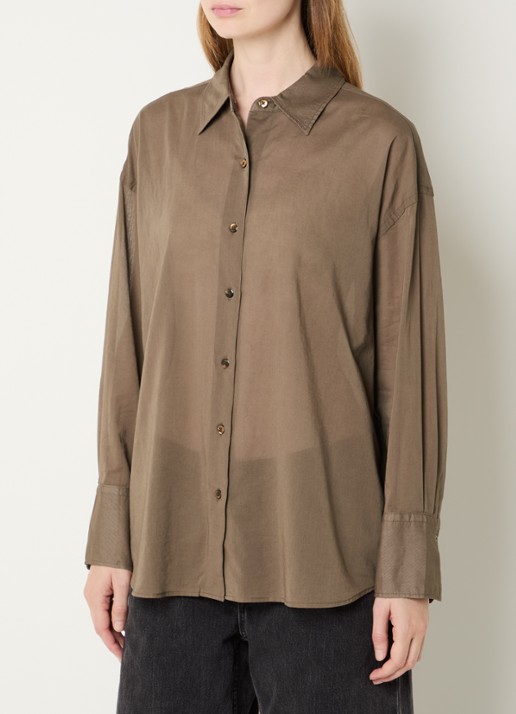 Levi's Semi-transparante blouse met kraag