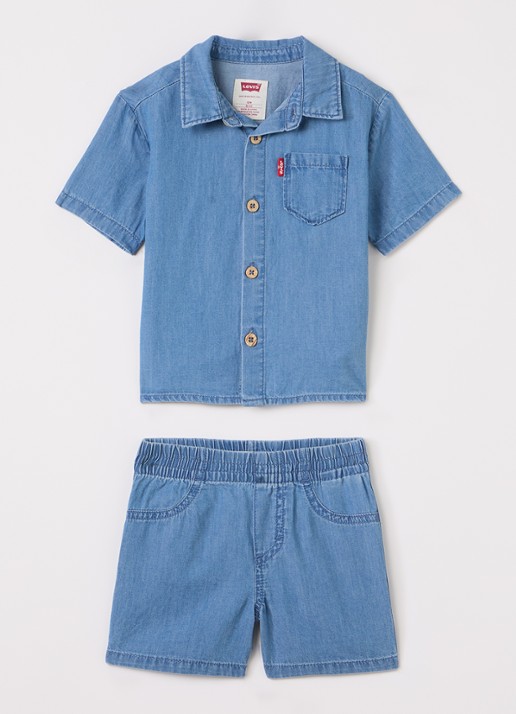 Levi's Set van overhemd met korte broek 2-delig