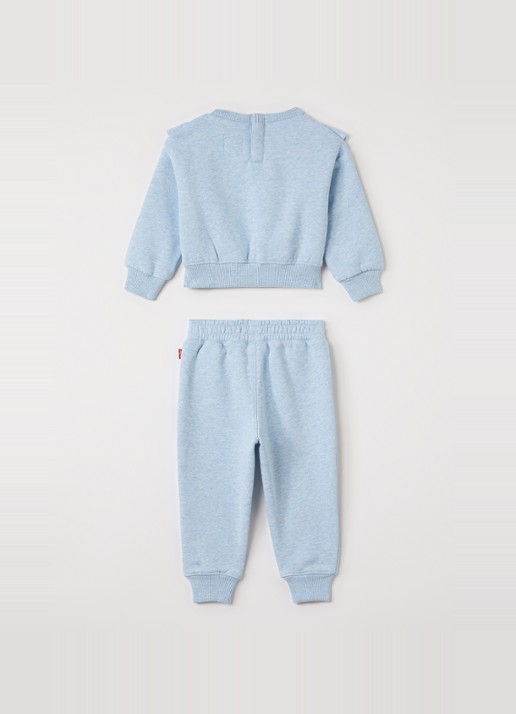 Levi's Set van sweater met joggingbroek 2-delig - voorkant 2 lichtblauw