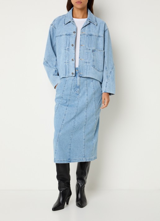 Levi's Shank spijkerjas met borstzakken - voorkant 3 indigo