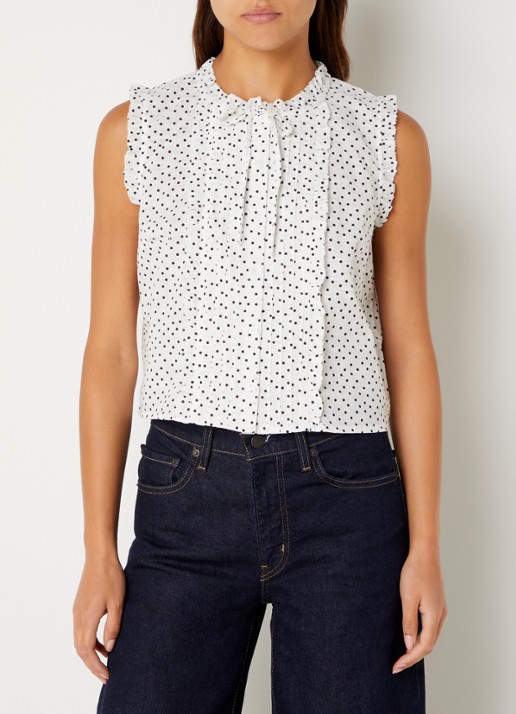 Levi's Shelby blouse met stippenprint