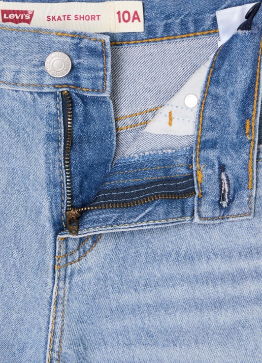 Levi's Skate straight leg korte broek van denim - detail indigo