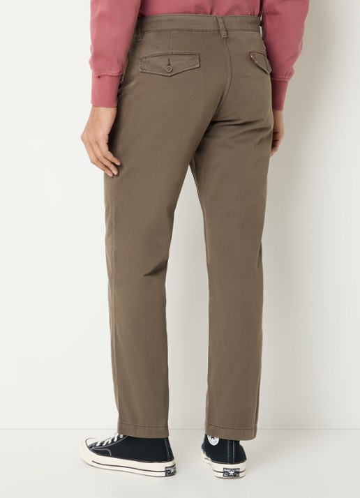 Levi's Slim fit chino met steekzakken - achterkant bruin