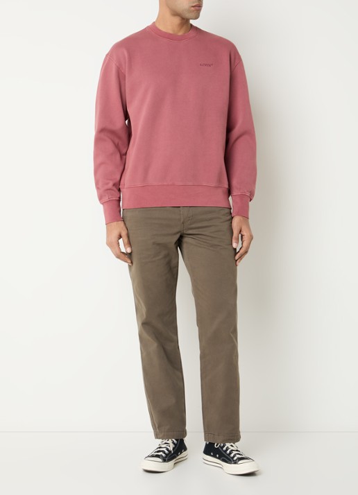 Levi's Slim fit chino met steekzakken - voorkant 5 bruin