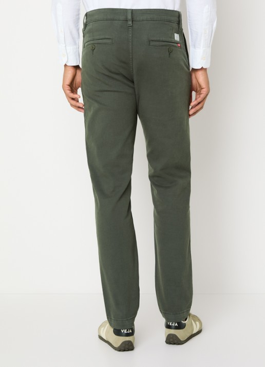 Levi's Slim fit chino met steekzakken - achterkant 5 olijfgroen