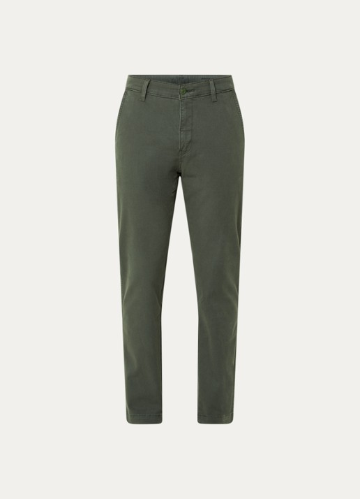 Levi's Slim fit chino met steekzakken - voorkant 3 olijfgroen