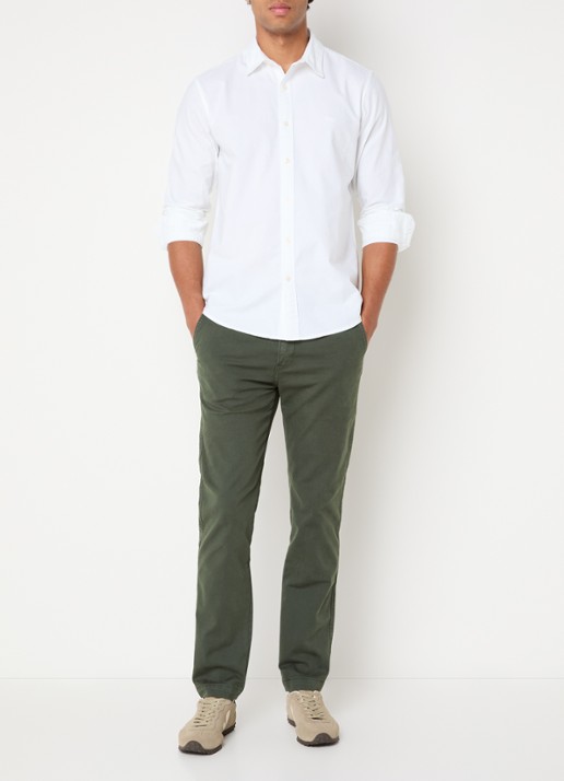 Levi's Slim fit chino met steekzakken - voorkant 4 olijfgroen