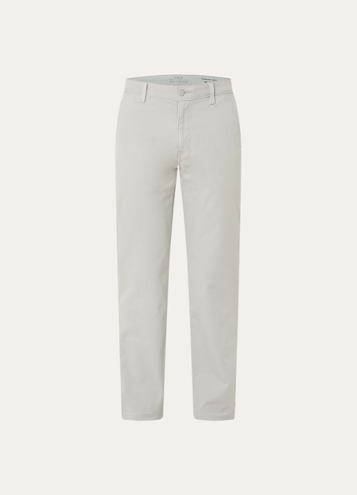 Levi's Slim fit chino met steekzakken - voorkant lichtgrijs