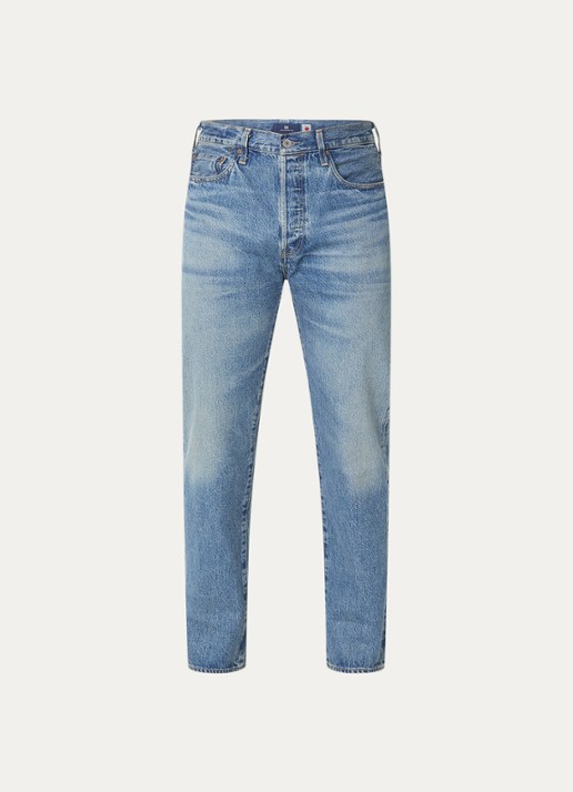 Levi's Slim fit jeans met medium wassing - voorkant indigo