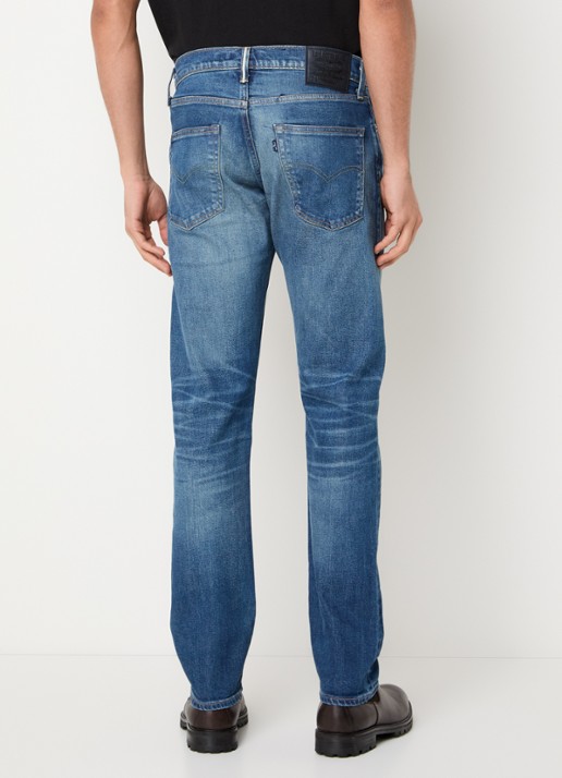 Levi's Slim fit jeans met medium wassing - achterkant 3 indigo