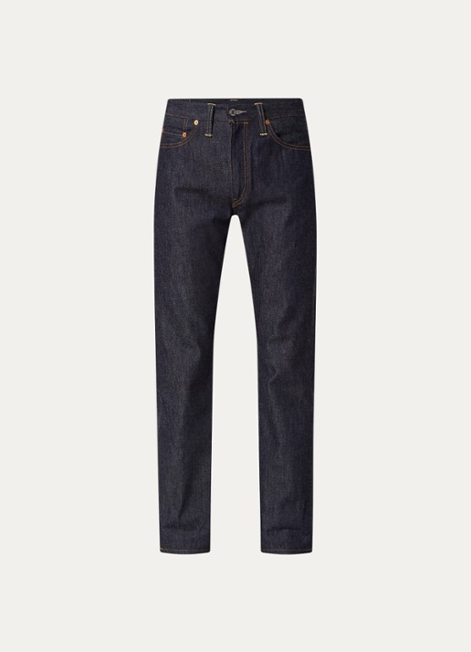 Levi's Slim fit jeans van  katoen met donkere wassing  - voorkant indigo