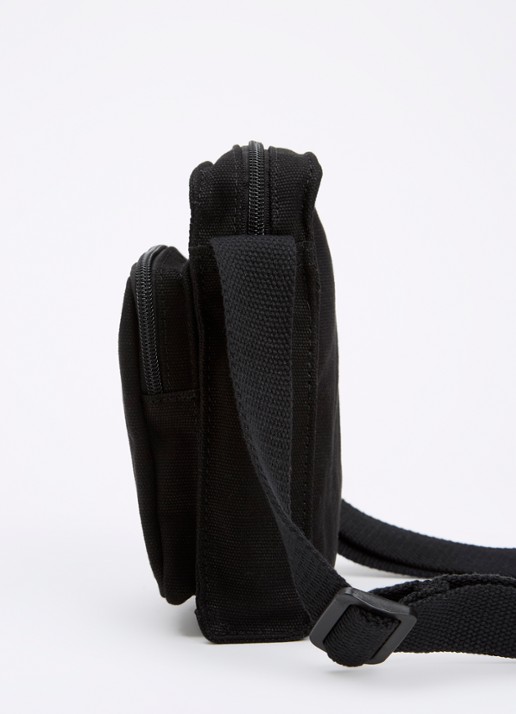 Levi's Small Zip crossbodytas van canvas met logoborduring - detail 4 zwart
