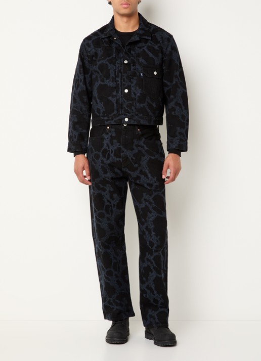 Levi's Spijkerjas met borduring - voorkant 4 zwart