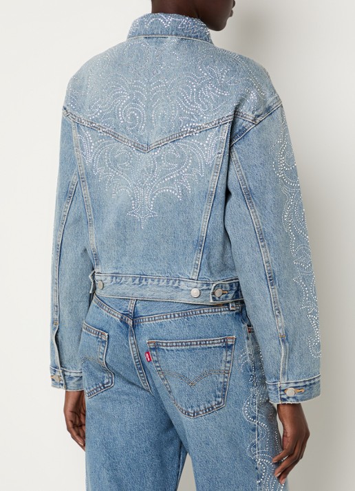 Levi's Spijkerjas met strass - achterkant indigo