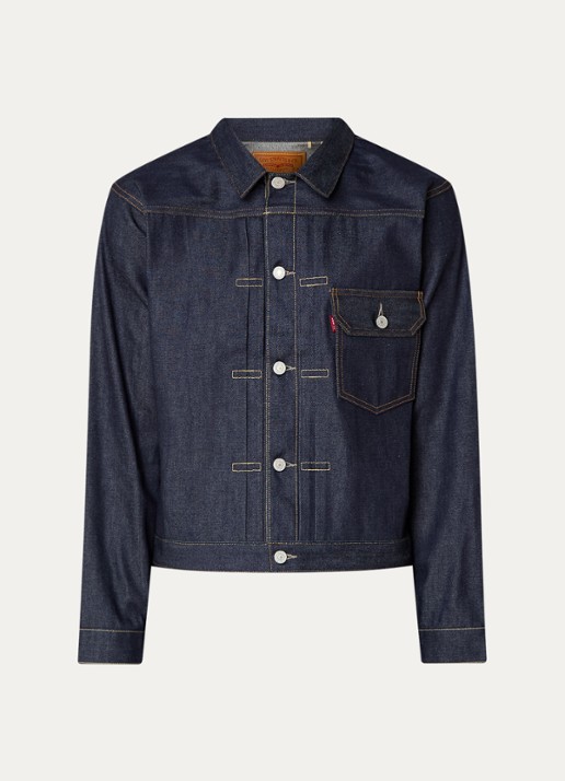 Levi's Spijkerjas van  katoen met borstzak  - voorkant indigo