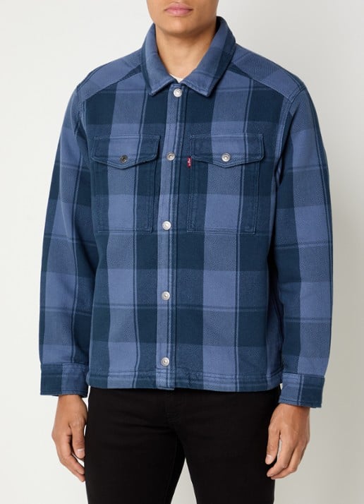 Levi's Spruce overshirt met ruitdessin