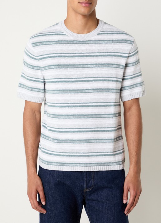 Levi's Stinson grofgebreide trui in linnenblend met streepprint