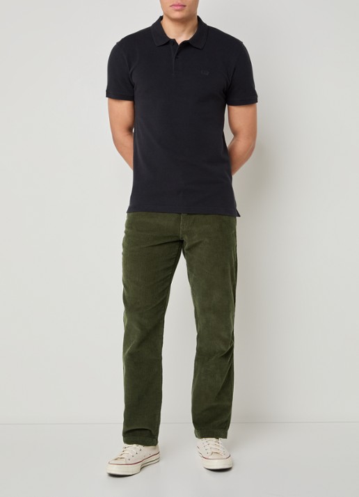 Levi's Straight fit broek van corduroy - voorkant 2 bronsgroen
