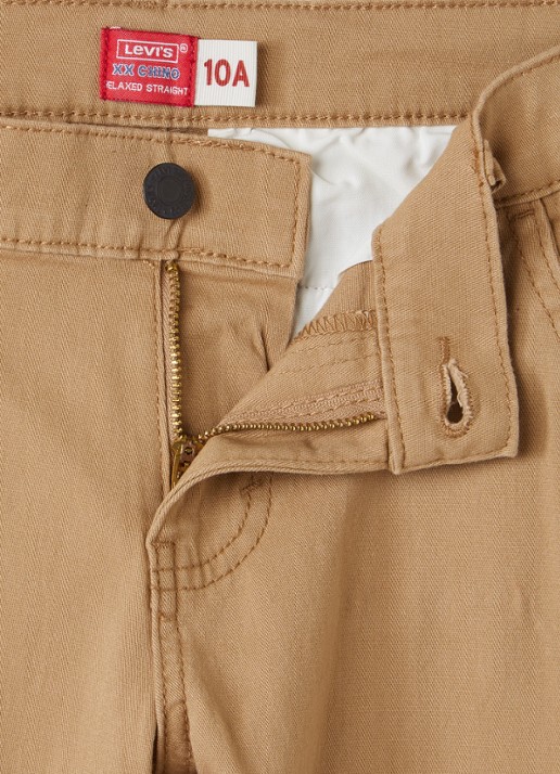 Levi's Straight fit chino met steekzakken - detail 3 camel
