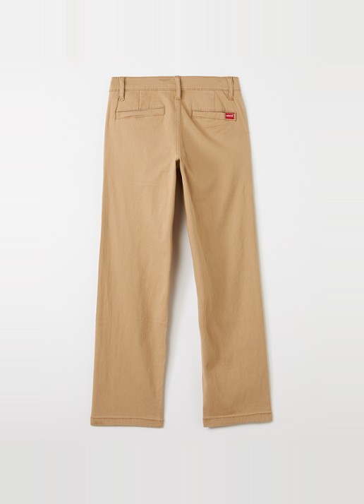 Levi's Straight fit chino met steekzakken - voorkant 2 camel
