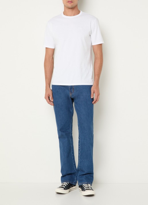 Levi's Straight fit jeans met medium wassing en steekzakken - voorkant 2 indigo