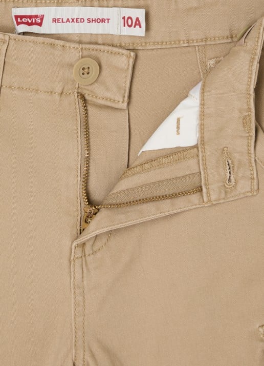 Levi's Straight fit korte cargobroek met steekzakken - detail 3 camel