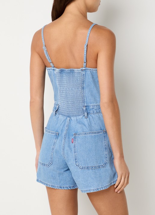 Levi's Straight fit playsuit met steekzakken - achterkant 2 indigo