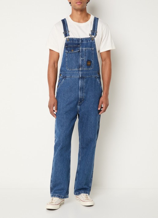 Levi's Straight fit tuinbroek van denim