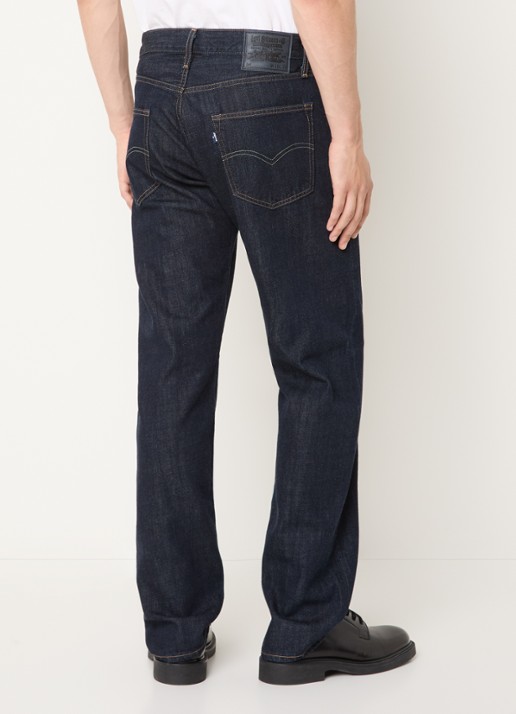 Levi's Straight leg jeans met donkere wassing - achterkant indigo
