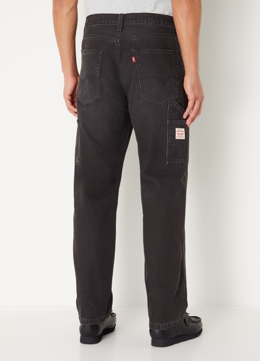 Levi's Straight leg jeans met gekleurde wassing - achterkant 3 zwart