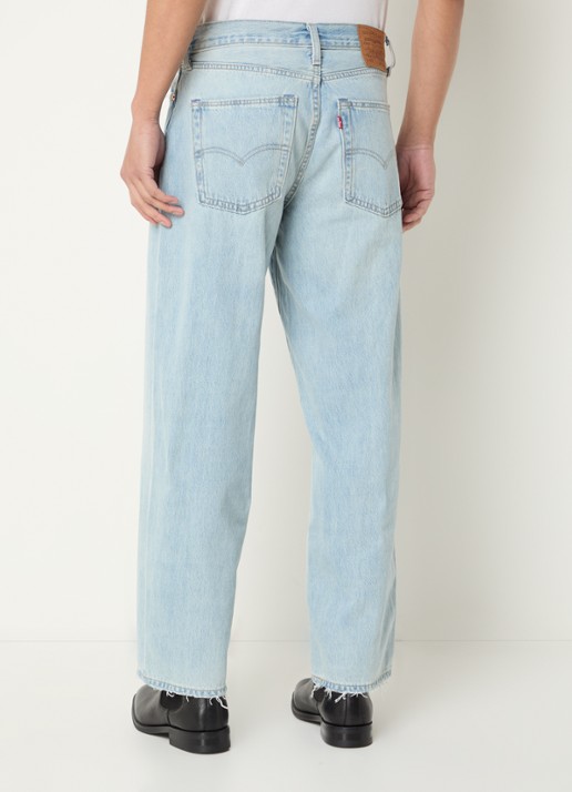 Levi's Straight leg jeans met steekzakken - achterkant indigo